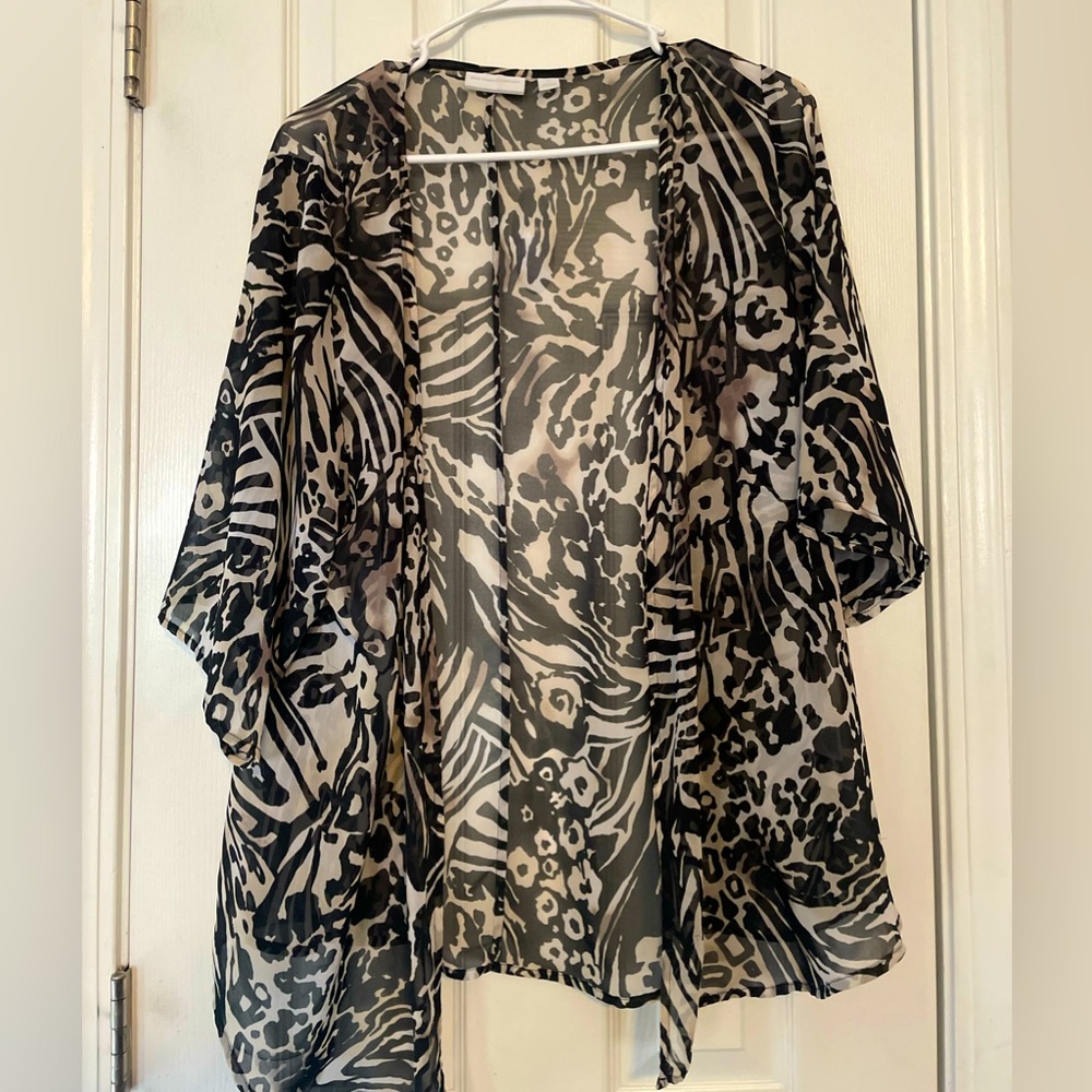 Animal Print Kimono